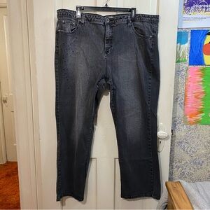 FADED GLORY | Women’s Plus Stretch Dark Wash Denim Embellished Jeans